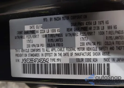 2015 Mazda Cx-5 Sport from USA, damaged, VIN JM3KE2BE4F0462642